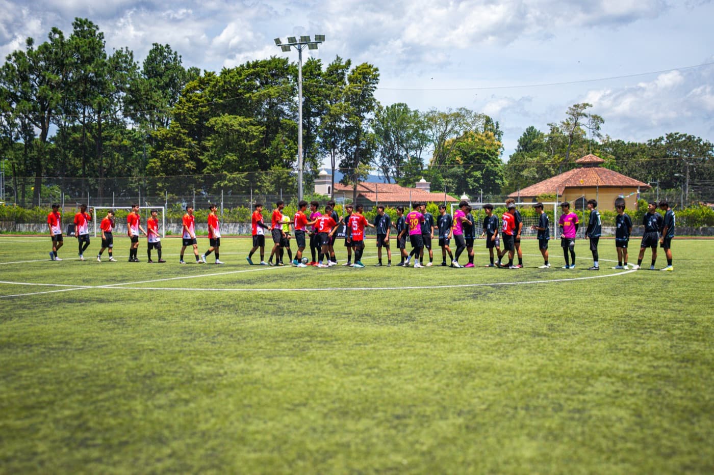 AGX photo: player competing in a college match